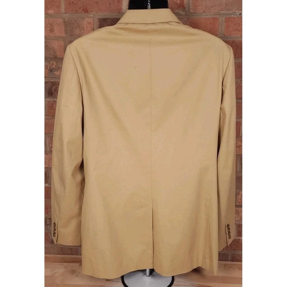 J Crew Aldridge Larusmiani Tessuti Italian Cotton Mens S 42L Blazer Sport Jacket